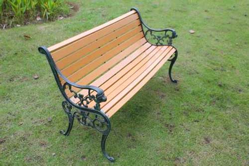 景區公園必備的景觀設施鋼木垃圾箱、與園林椅