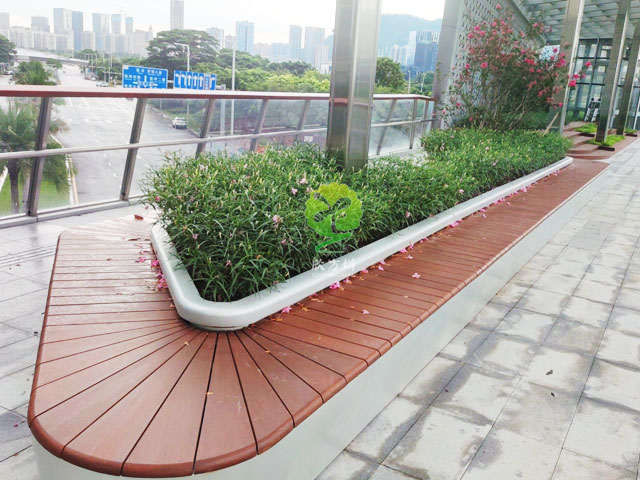 不銹鋼花池坐凳美化深圳前?？缃止珗@G9天橋城市戶外景觀