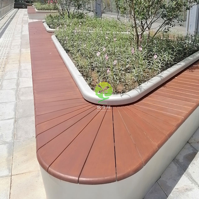 不銹鋼花池坐凳美化深圳前?？缃止珗@G9天橋城市戶外景觀