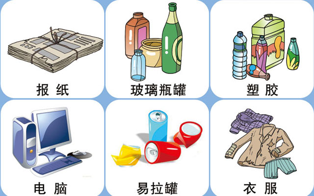 垃圾桶圖標及分類標識有哪些？